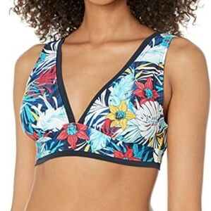 🐠TOMMY HILFIGER FLORAL MULTICOLORED PRINTED BIKINI TOP SIZE M
